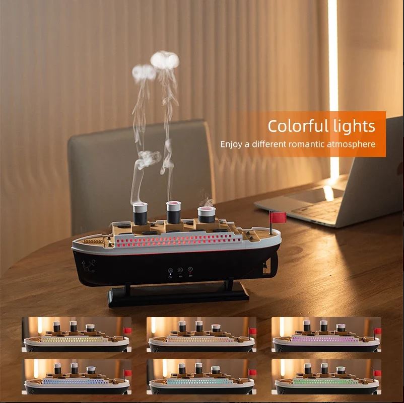 Titanic Ship Model Humidifier & Aroma Diffuser – 250ML
