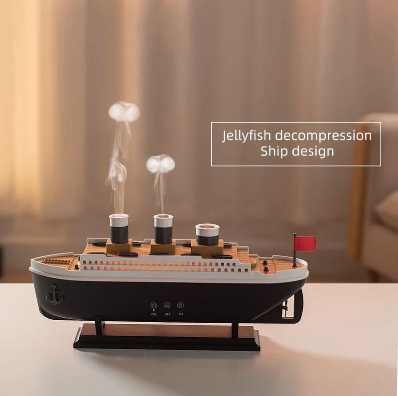 Titanic Ship Model Humidifier & Aroma Diffuser – 250ML