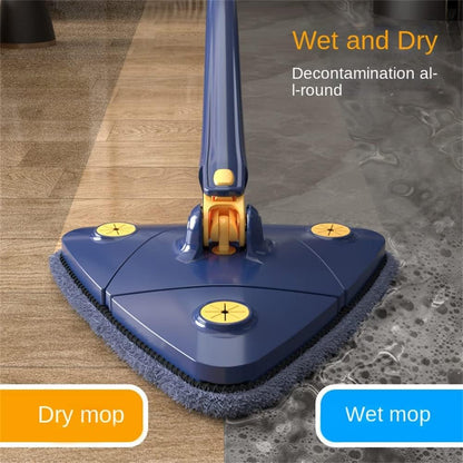 360° Rotating Wet & Dry Triangular Mop – Versatile Cleaning for Floors, Windows & More