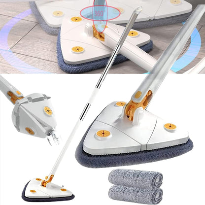 360° Rotating Wet & Dry Triangular Mop – Versatile Cleaning for Floors, Windows & More