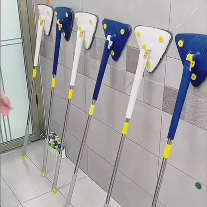 360° Rotating Wet & Dry Triangular Mop – Versatile Cleaning for Floors, Windows & More