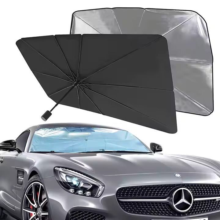 Car windshield, sunshade umbrella. Save your car from sunshine. 
